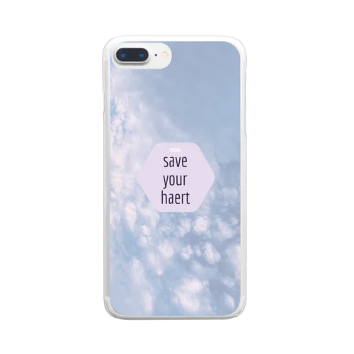 Save Your Heart Clear Smartphone Case