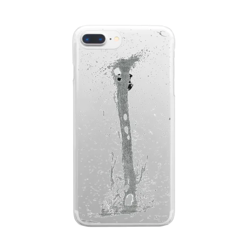 mountain_clear_たて Clear Smartphone Case