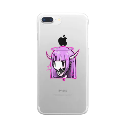 "かわいい" Clear Smartphone Case