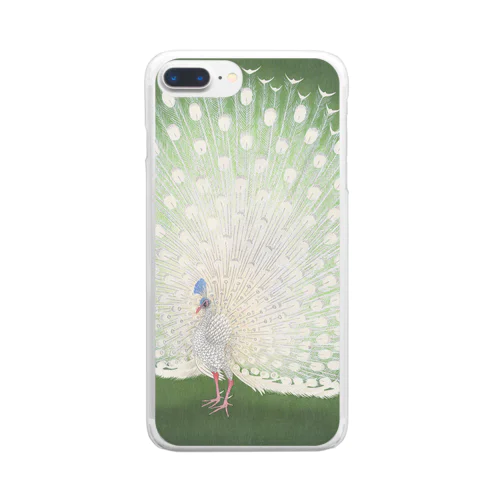 小原古邨 《孔雀》 Clear Smartphone Case