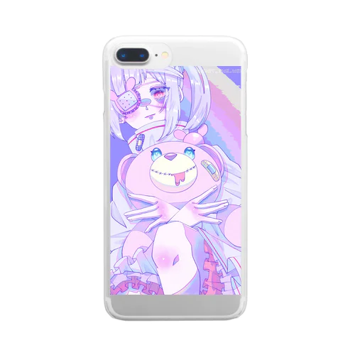 ウサギ女子ちゃん Clear Smartphone Case