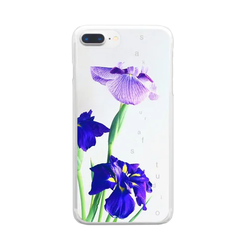 花菖蒲 Clear Smartphone Case