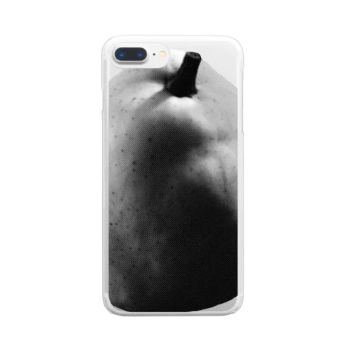 洋梨好き-monochrome  Clear Smartphone Case