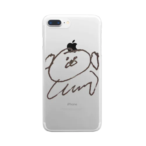 ふじこの愛犬 Clear Smartphone Case