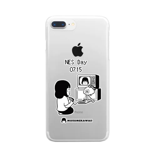 0715「ファミコンの日」 Clear Smartphone Case