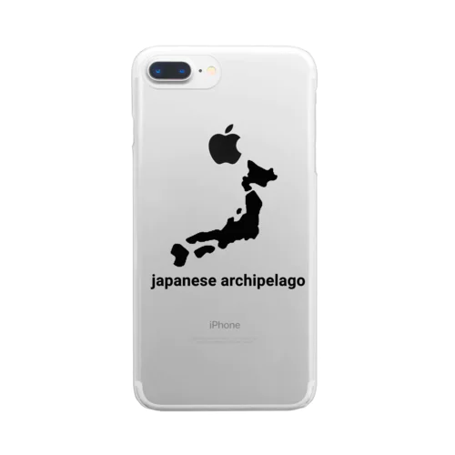 日本列島 japan japanese Clear Smartphone Case