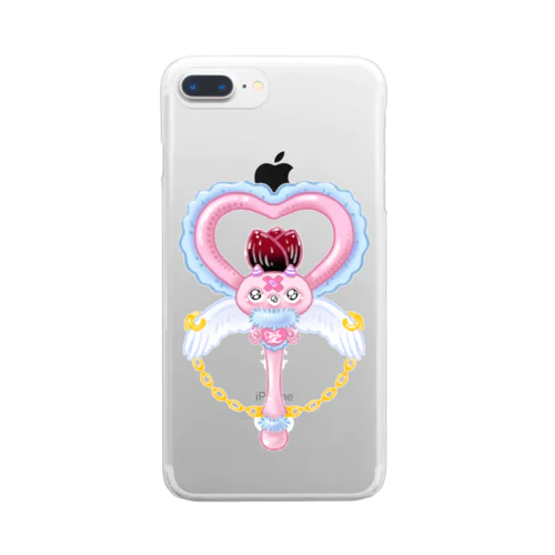 悪魔少女ステッキ Clear Smartphone Case