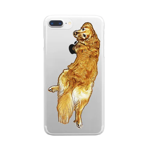 golden retriever Clear Smartphone Case