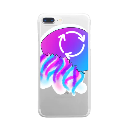 アップサイクル海月 Clear Smartphone Case