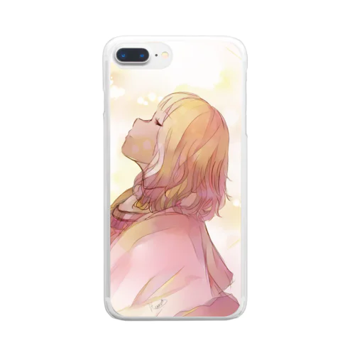 思い耽る Clear Smartphone Case