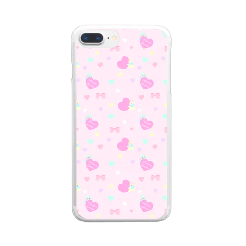 Heart rabbit Clear Smartphone Case