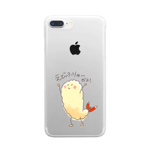 えびふりゃー Clear Smartphone Case