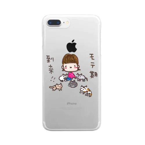 「モテ期到来！！」シリーズ Clear Smartphone Case