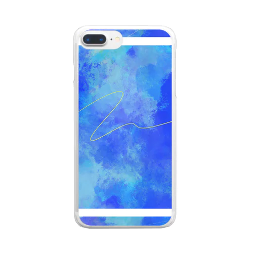 blue Clear Smartphone Case