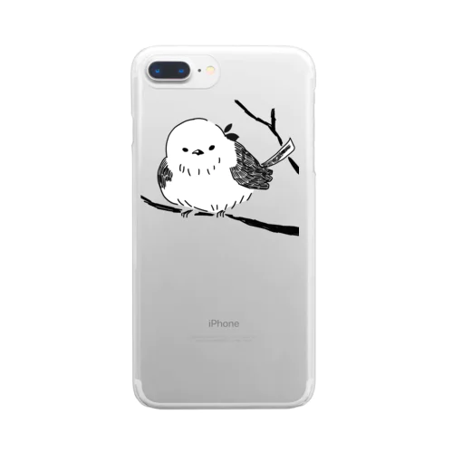 シマエナガ Clear Smartphone Case