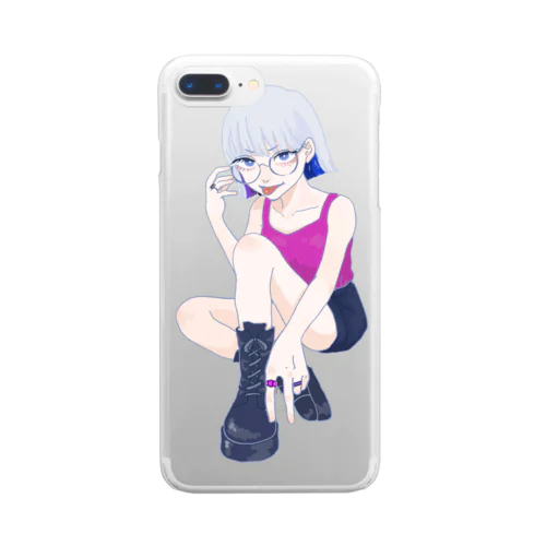 アバラちゃん Clear Smartphone Case