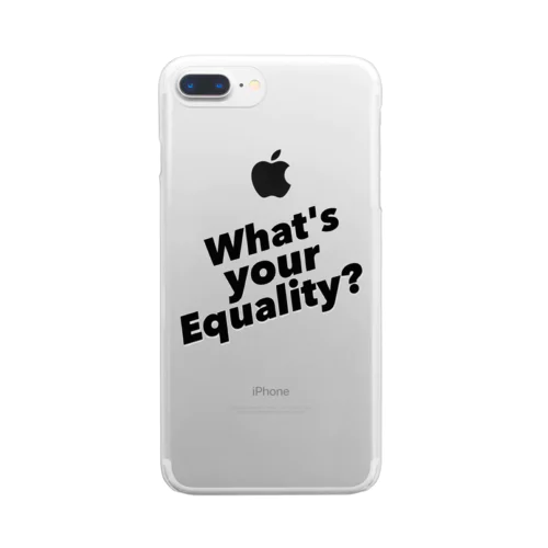 教えて！Equalityって知ってる？ Clear Smartphone Case