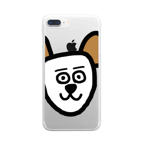 番犬わさび Clear Smartphone Case