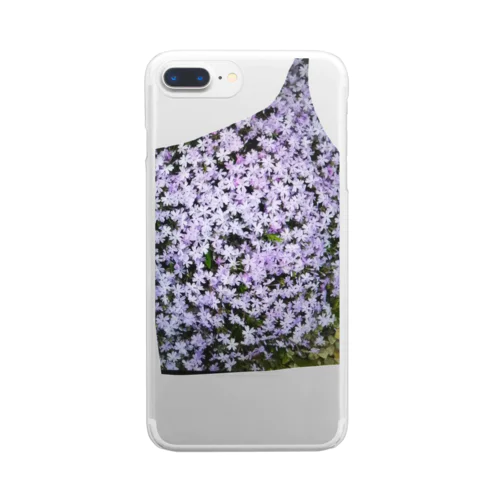 芝桜薄紫 Clear Smartphone Case