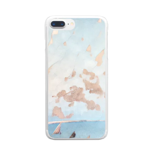 浮く　錆 Clear Smartphone Case