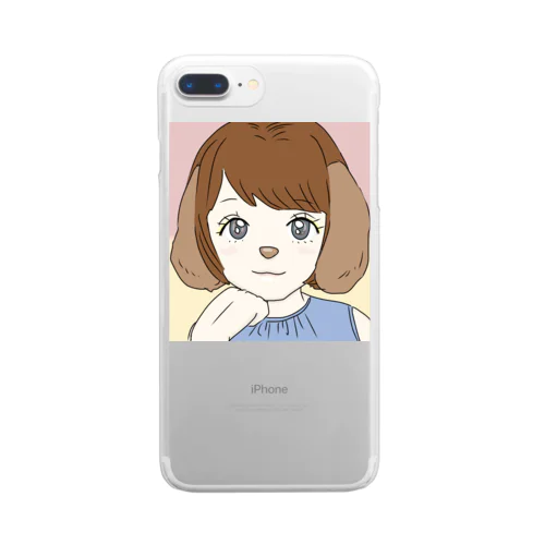 わんこちゃん Clear Smartphone Case