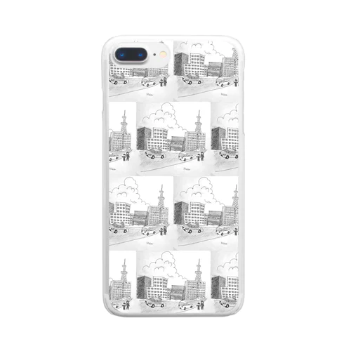 ストリートピアノ Clear Smartphone Case