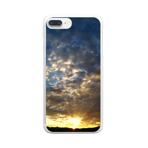 夕焼け空 Clear Smartphone Case