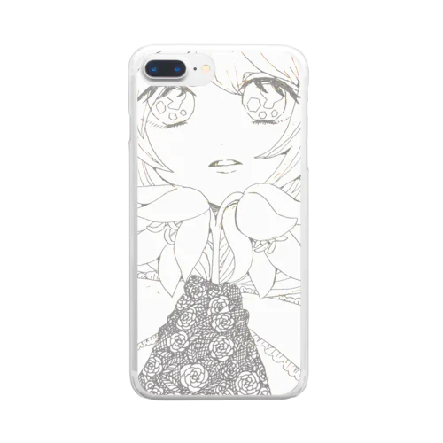 ユリと、 Clear Smartphone Case