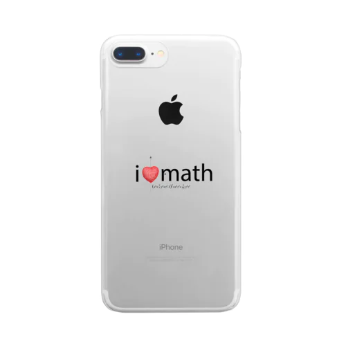 i love math クリアスマホケース