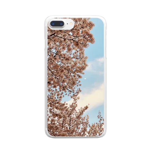 蒼空桜 Clear Smartphone Case