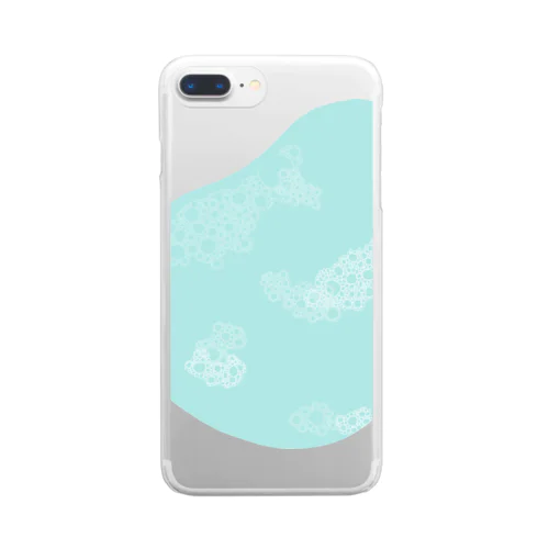 しずくと泡 Clear Smartphone Case