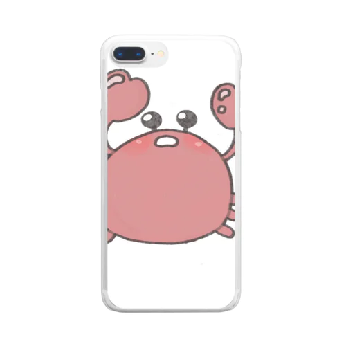 おててぷにぷにガニ（カラー） Clear Smartphone Case