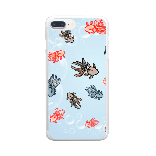 シャボン金魚 Clear Smartphone Case