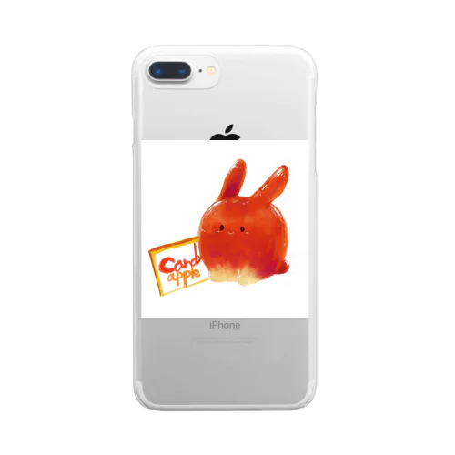 りんご飴ちゃん Clear Smartphone Case