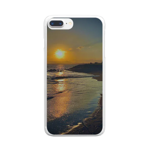 夕焼け Clear Smartphone Case