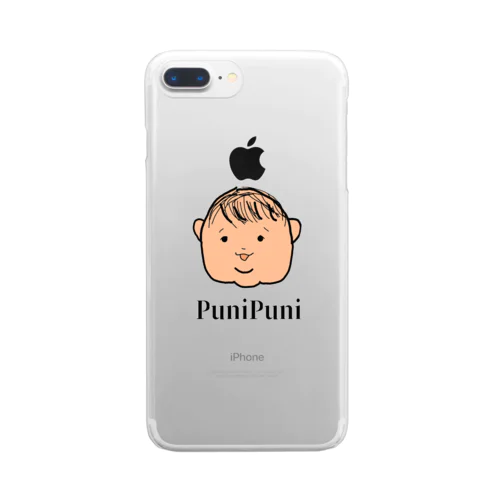 PuniPuniちゃん Clear Smartphone Case