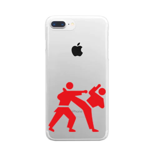 41-空手 組手 Clear Smartphone Case