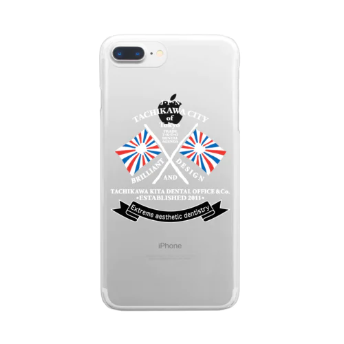 TKDO FLAG WHT Clear Smartphone Case