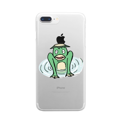 出てくるカッパ Clear Smartphone Case