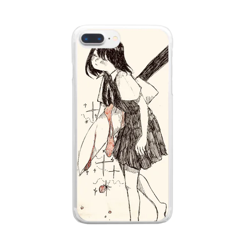 サさる Clear Smartphone Case