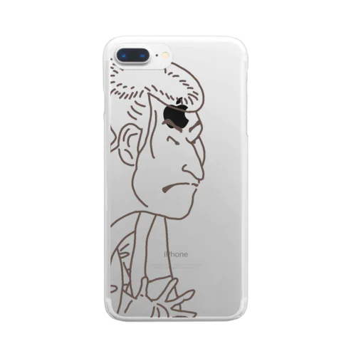 しゃらくん。線画バージョン Clear Smartphone Case