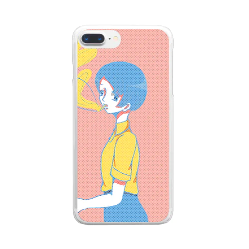 タバコと少女 Clear Smartphone Case