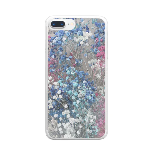 ドライフラワー Clear Smartphone Case