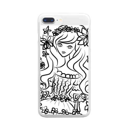 女の子・モモ Clear Smartphone Case