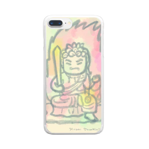 ゆる仏画「不動明王」 Clear Smartphone Case