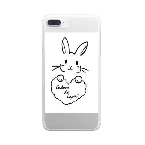 Cadeau de Lapin Clear Smartphone Case