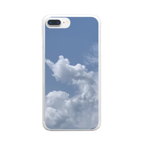 トゥース型の雲 Clear Smartphone Case