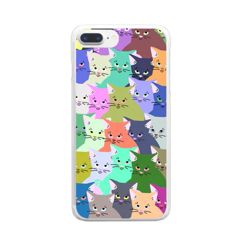 ふてこいねこ Clear Smartphone Case