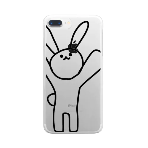 うさぎくん Clear Smartphone Case