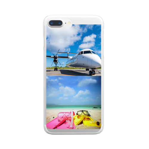 sky beach Clear Smartphone Case